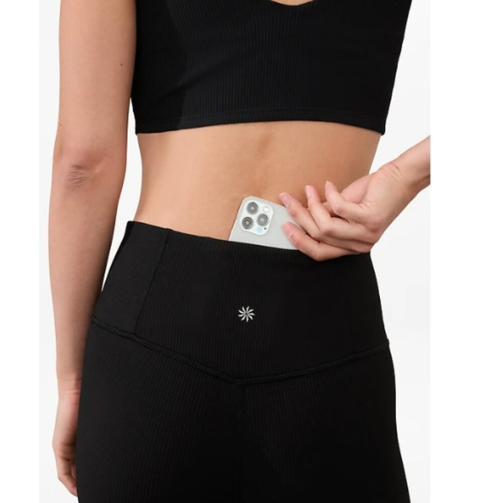 Athleta Elation High Rise Rib Legging Sz Medium Tall